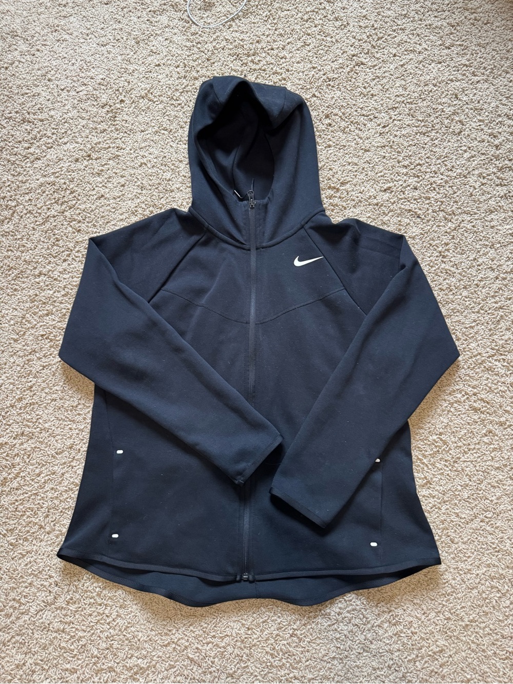 Nike Women's Black Hooded Full-Zip Jacket